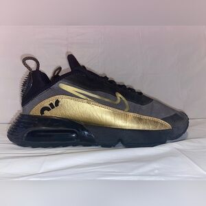 Nike Air Max 2090 Black and Gold Shoes